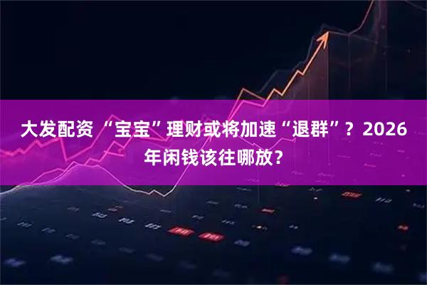 大发配资 “宝宝”理财或将加速“退群”？2026年闲钱该往哪放？